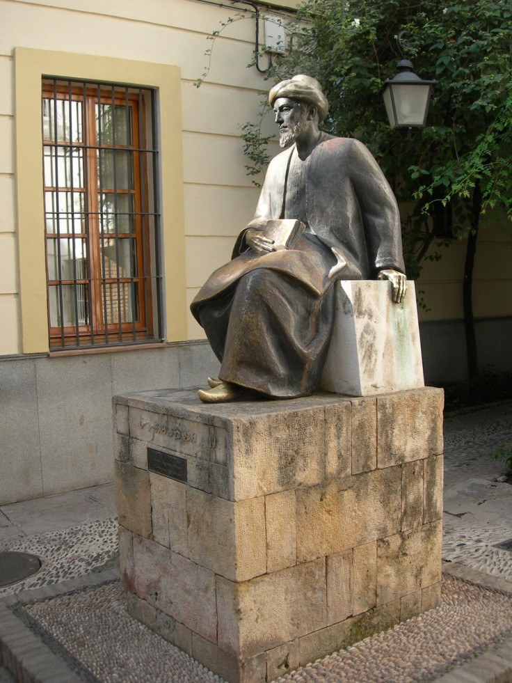  Jewish Scholar Maimonides Statue in Cordoba, Spain. 